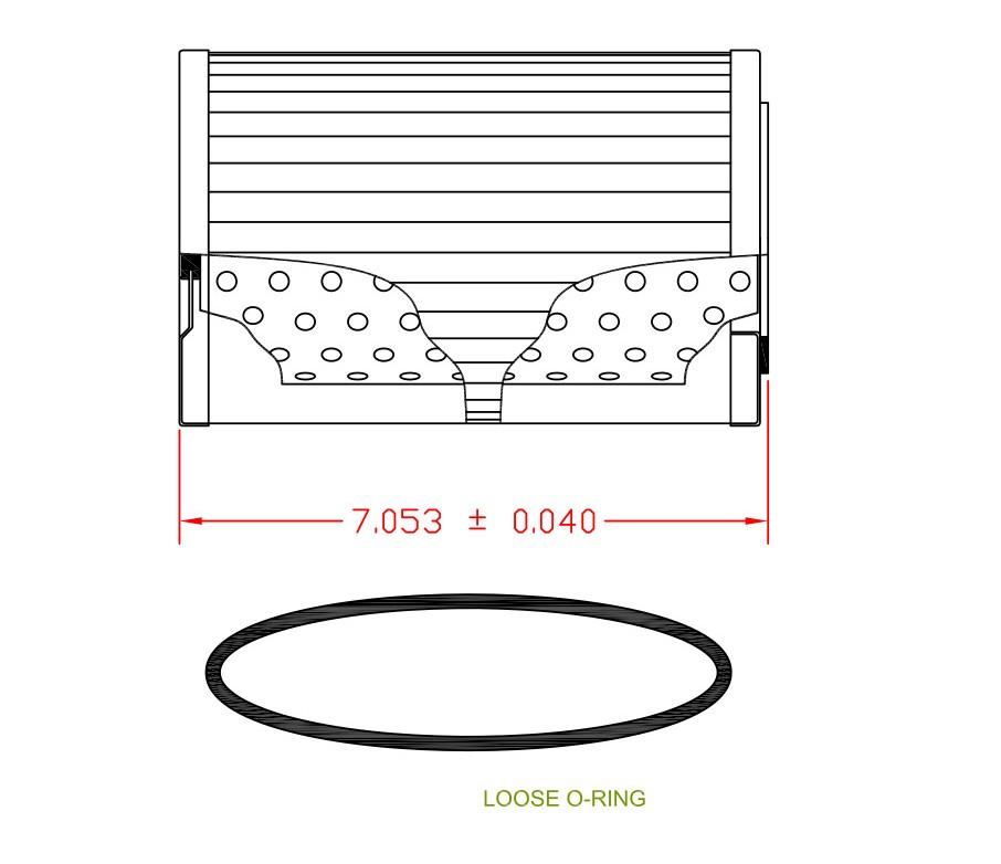 Hydrafil Replacement Filter Element for Caterpillar 3I1596